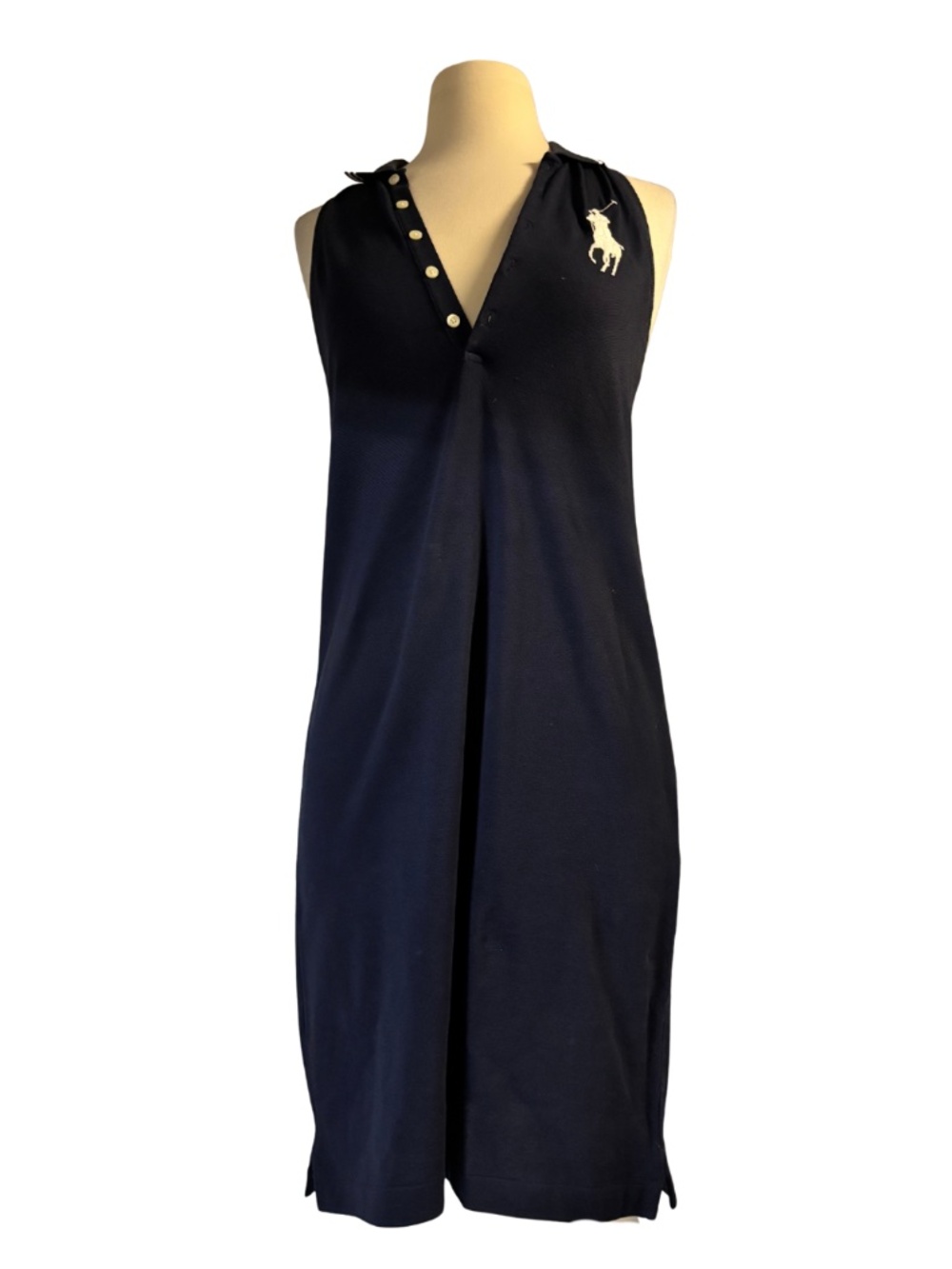 Polo Ralph Lauren Stretch-Cotton Sleeveless Polo Dress
